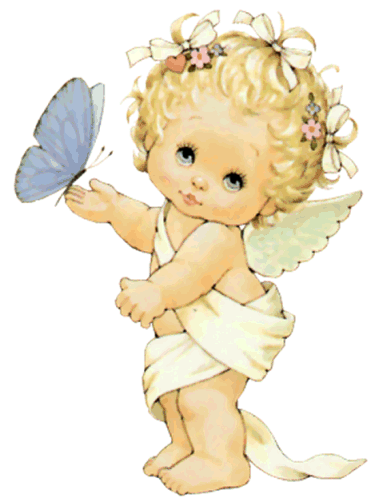 angelito con mariposa