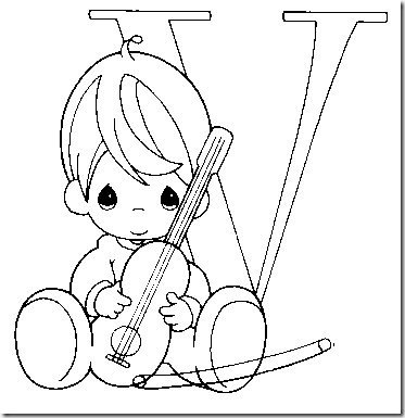 precious moments alphabet coloring pages