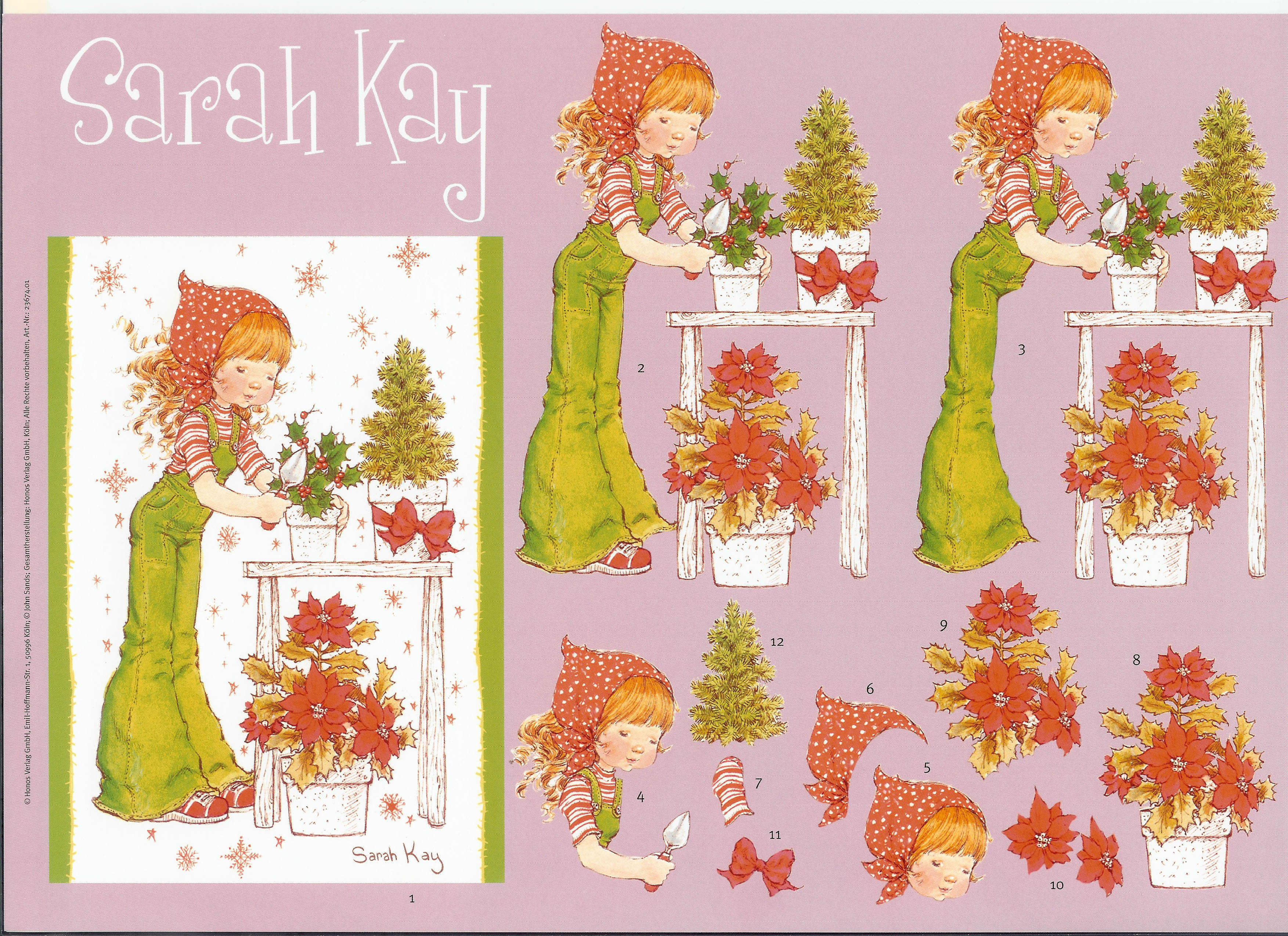 sarah kay decoupage navidad