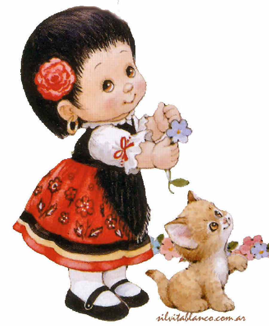 Bailaba la niña alegre