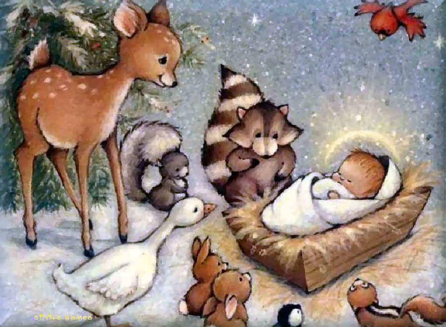 Pesebres ilustraciones navidad