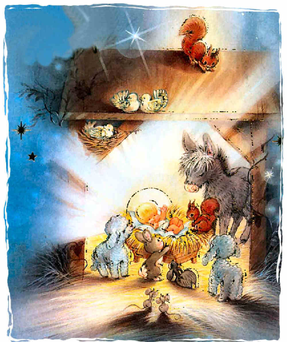 Pesebres ilustraciones navidad