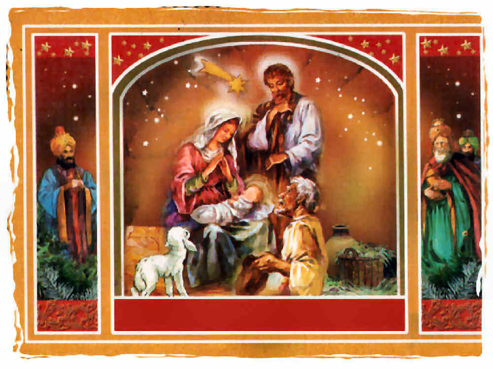 Pesebres ilustraciones navidad