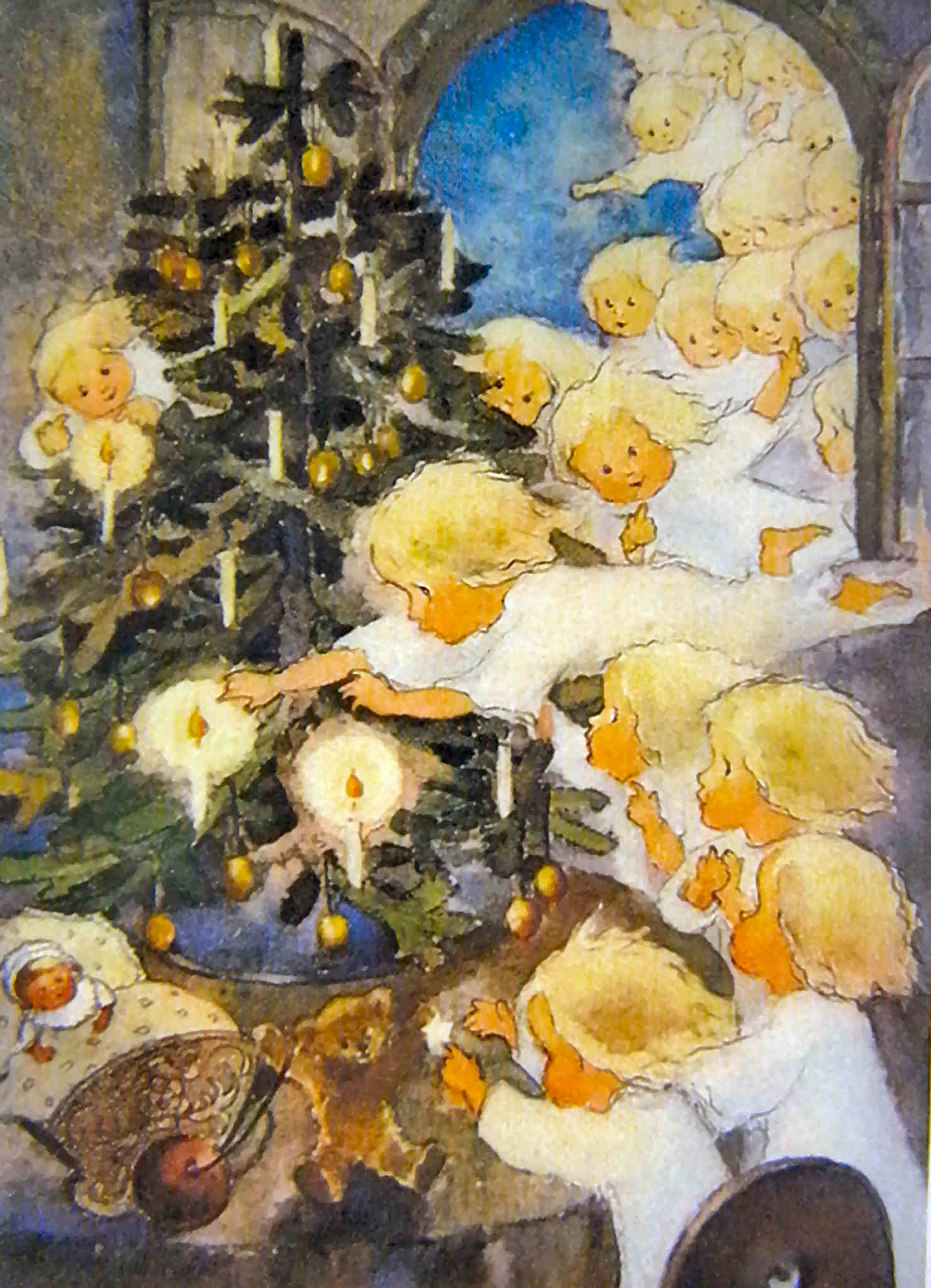 Pesebres ilustraciones navidad
