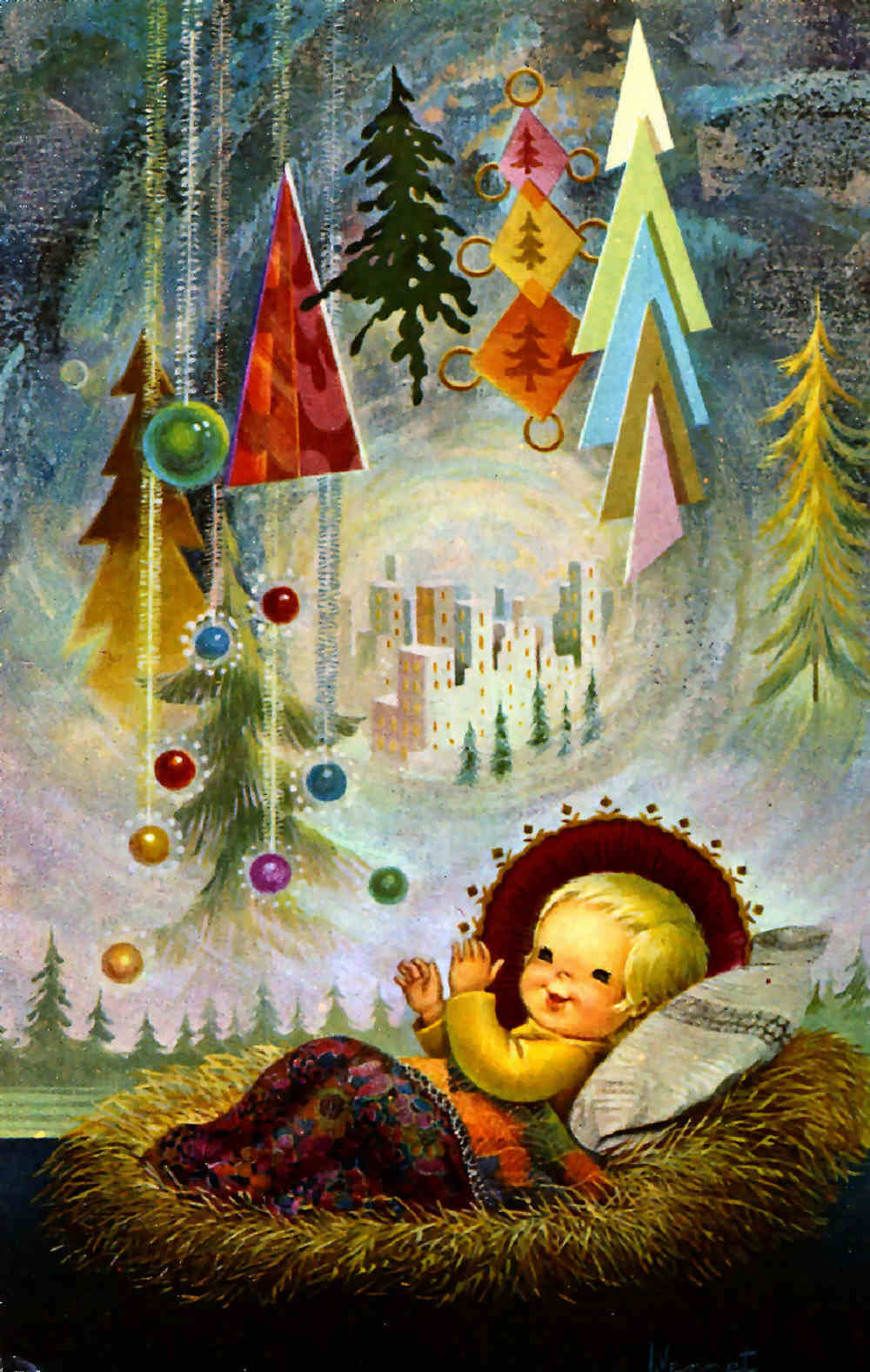 Pesebres ilustraciones navidad