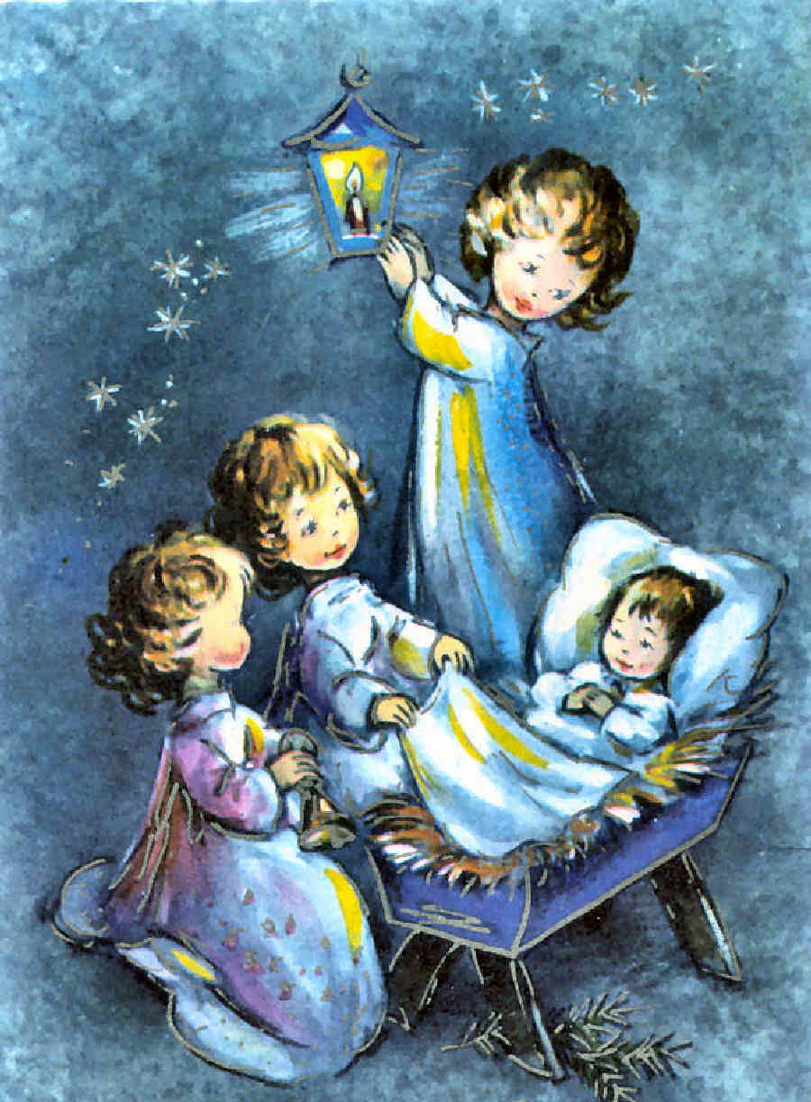 Pesebres ilustraciones navidad