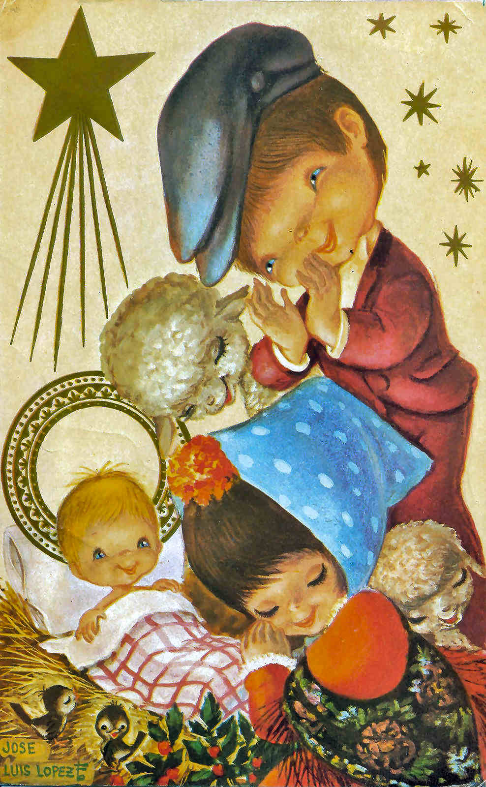 Pesebres ilustraciones navidad