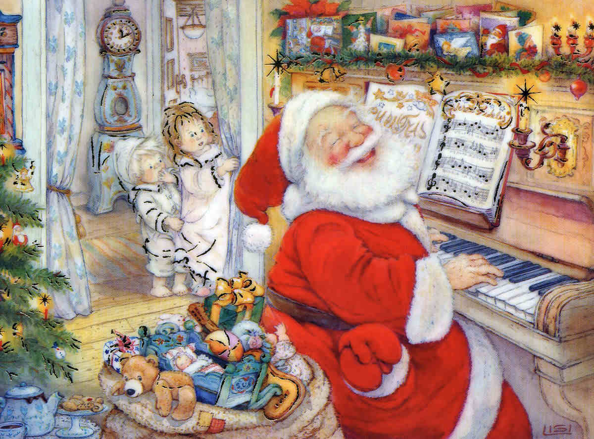 Лиси Мартин Рождественские иллюстрации