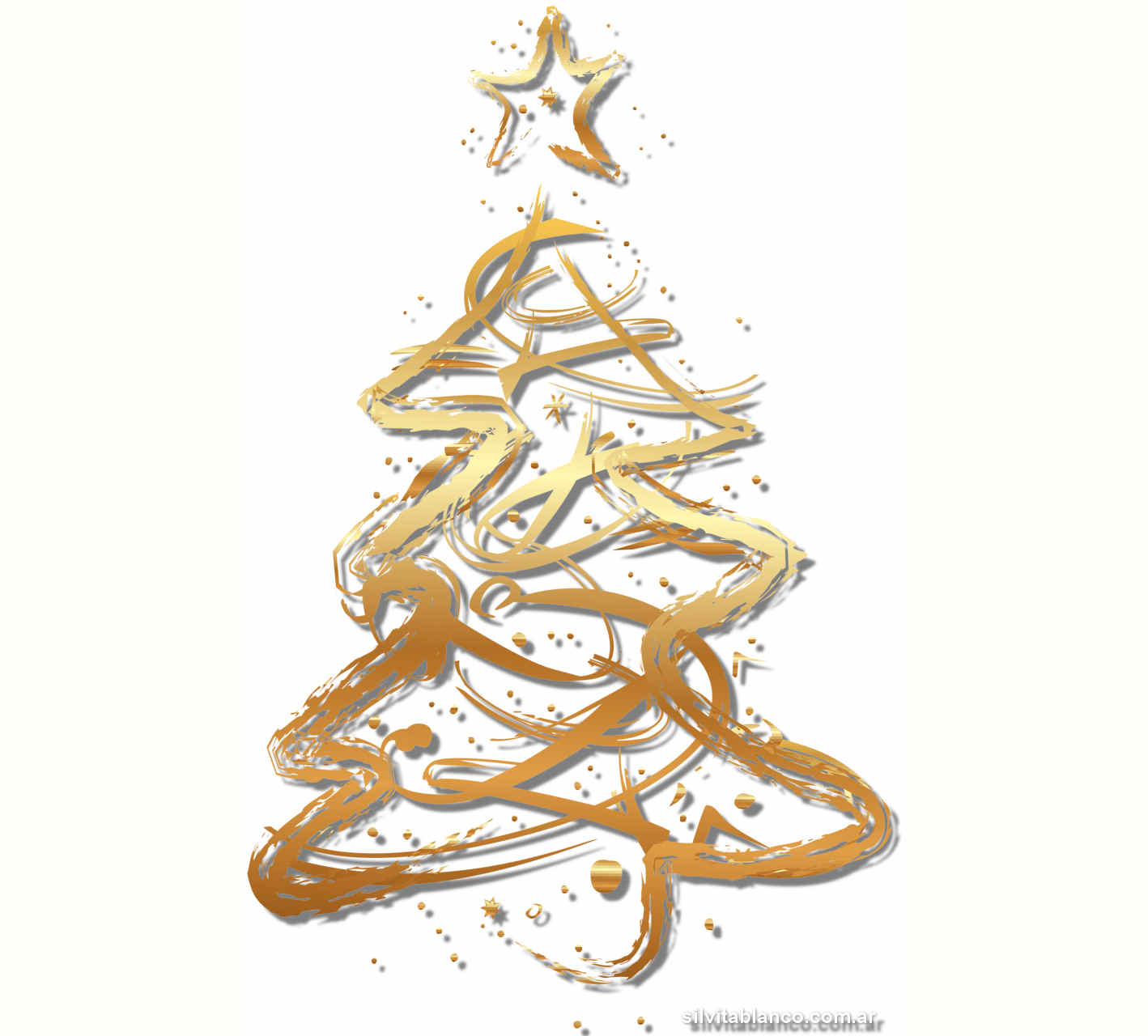 Árboles de Navidad tamaño grande para imprimir