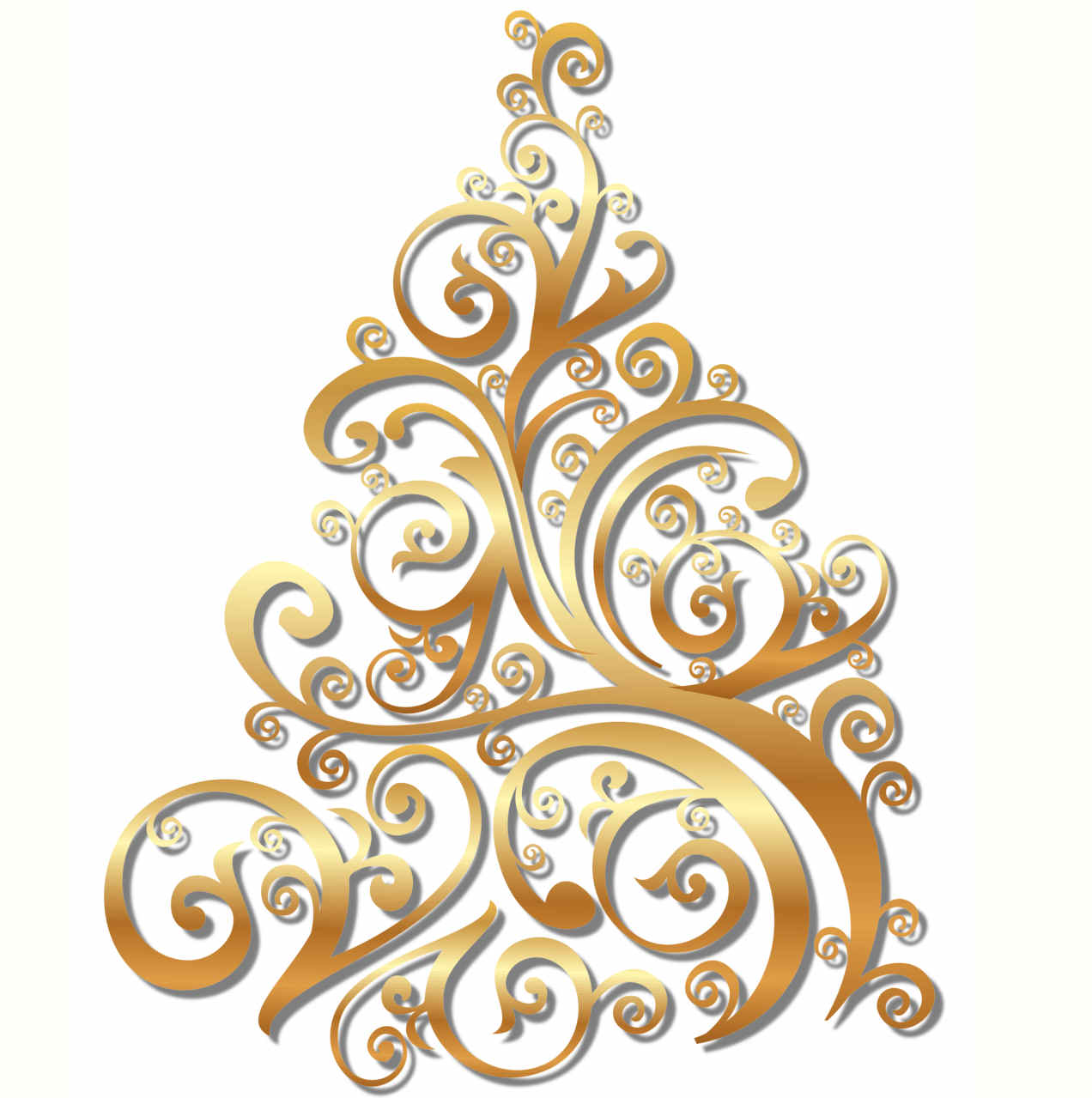 Árboles de Navidad tamaño grande para imprimir