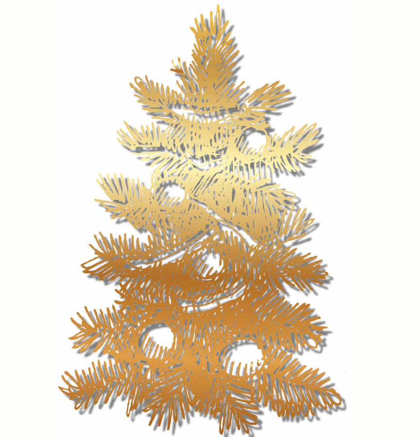 Árboles de Navidad tamaño grande para imprimir