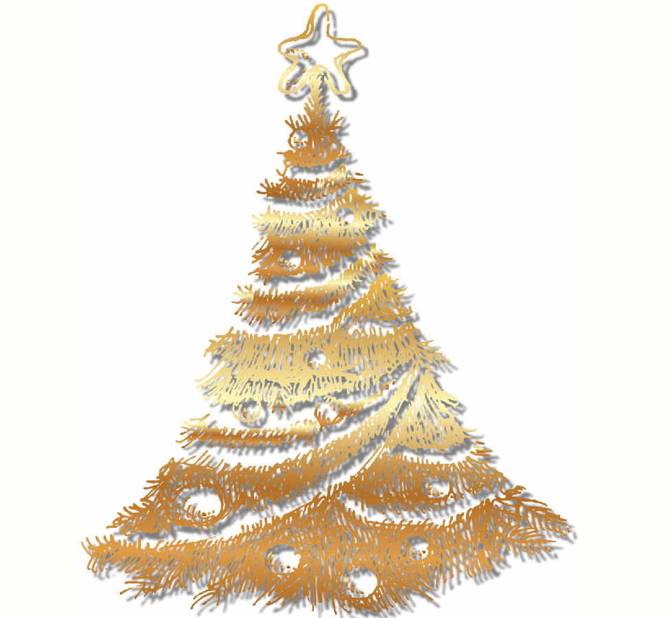 Árboles de Navidad tamaño grande para imprimir