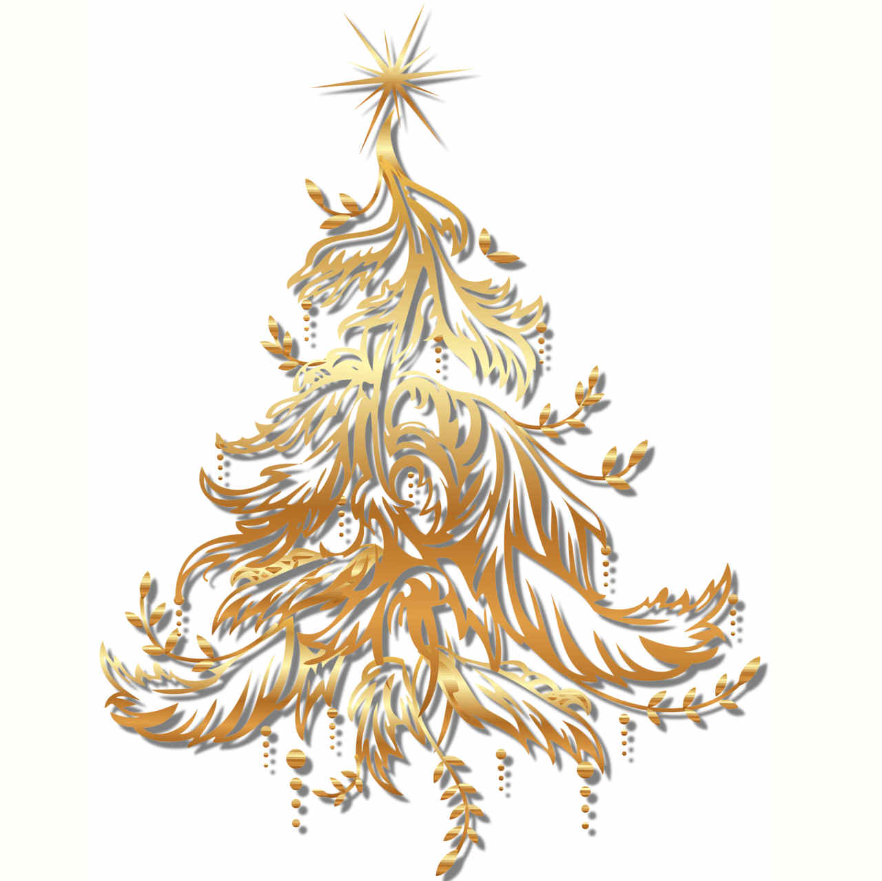 Árboles de Navidad tamaño grande para imprimir