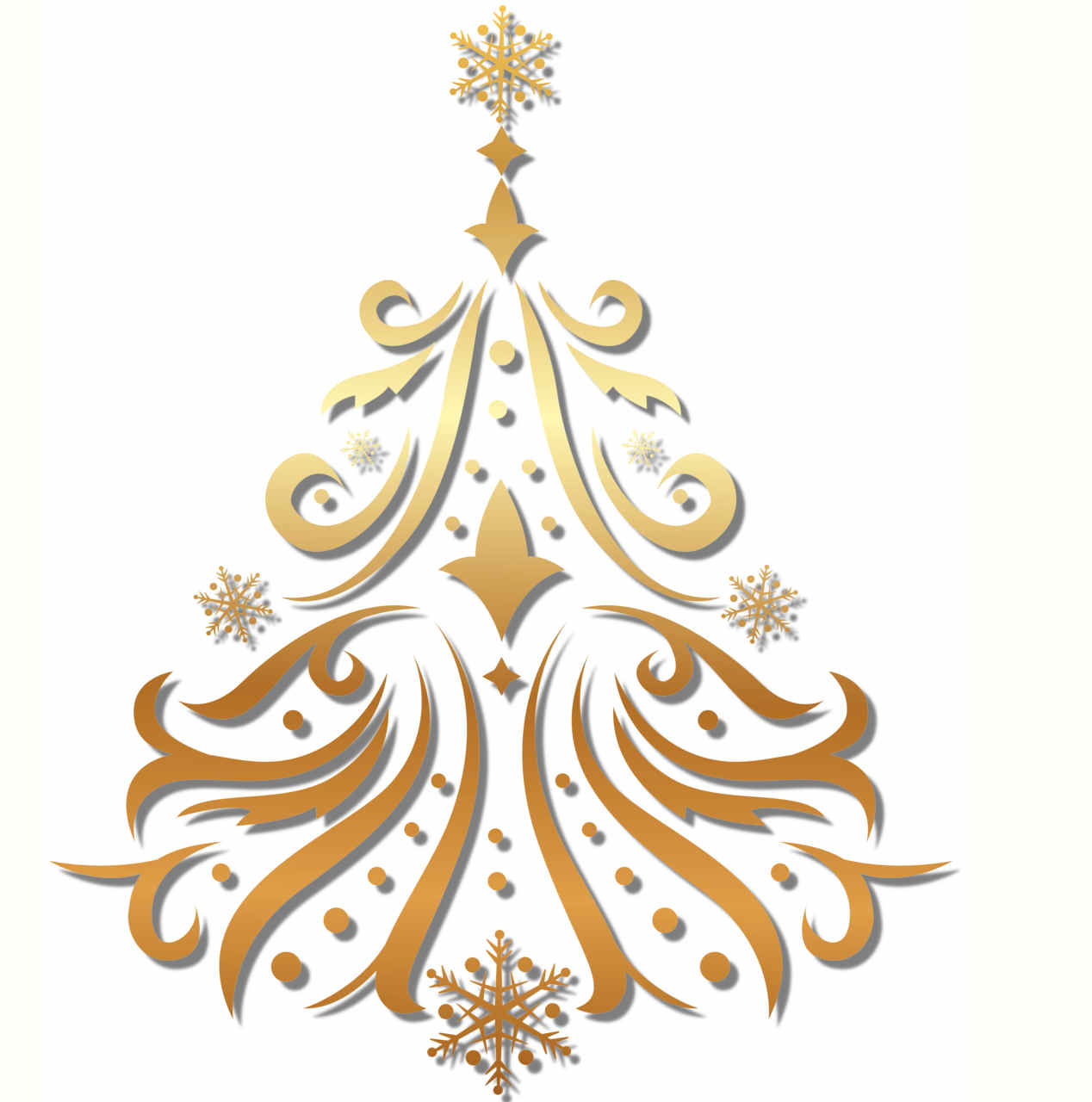 Árboles de Navidad tamaño grande para imprimir