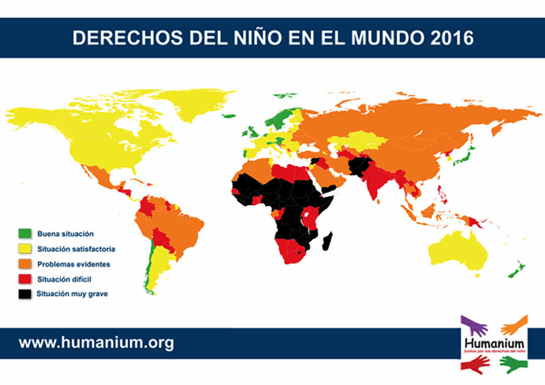 Mapa Del Respeto De Los Derechos Del Niño En El Mundo