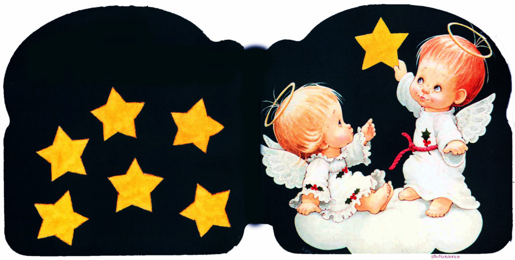 Angels with yellow stars