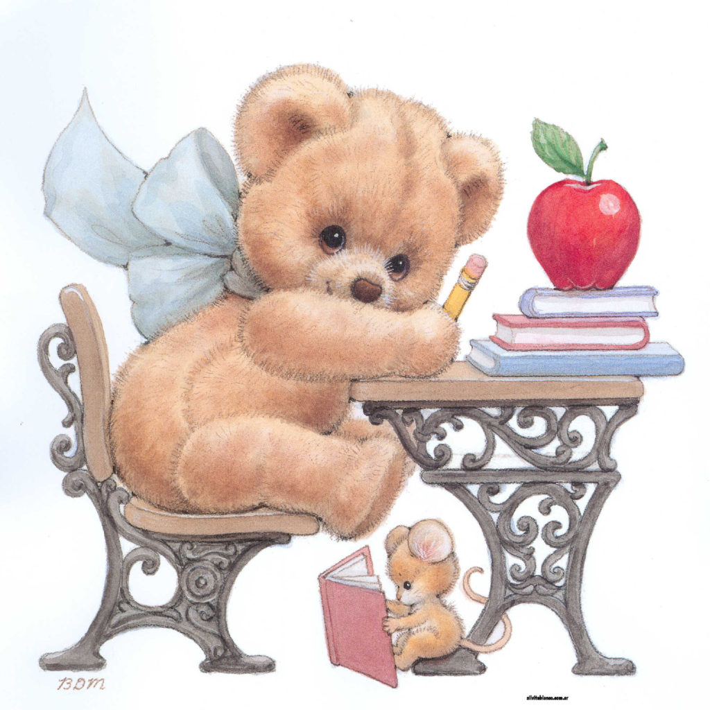 BDMTeddyandmouseatschoolmm x