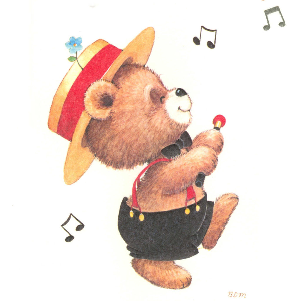 BDMTeddywithblackoverallsmm x