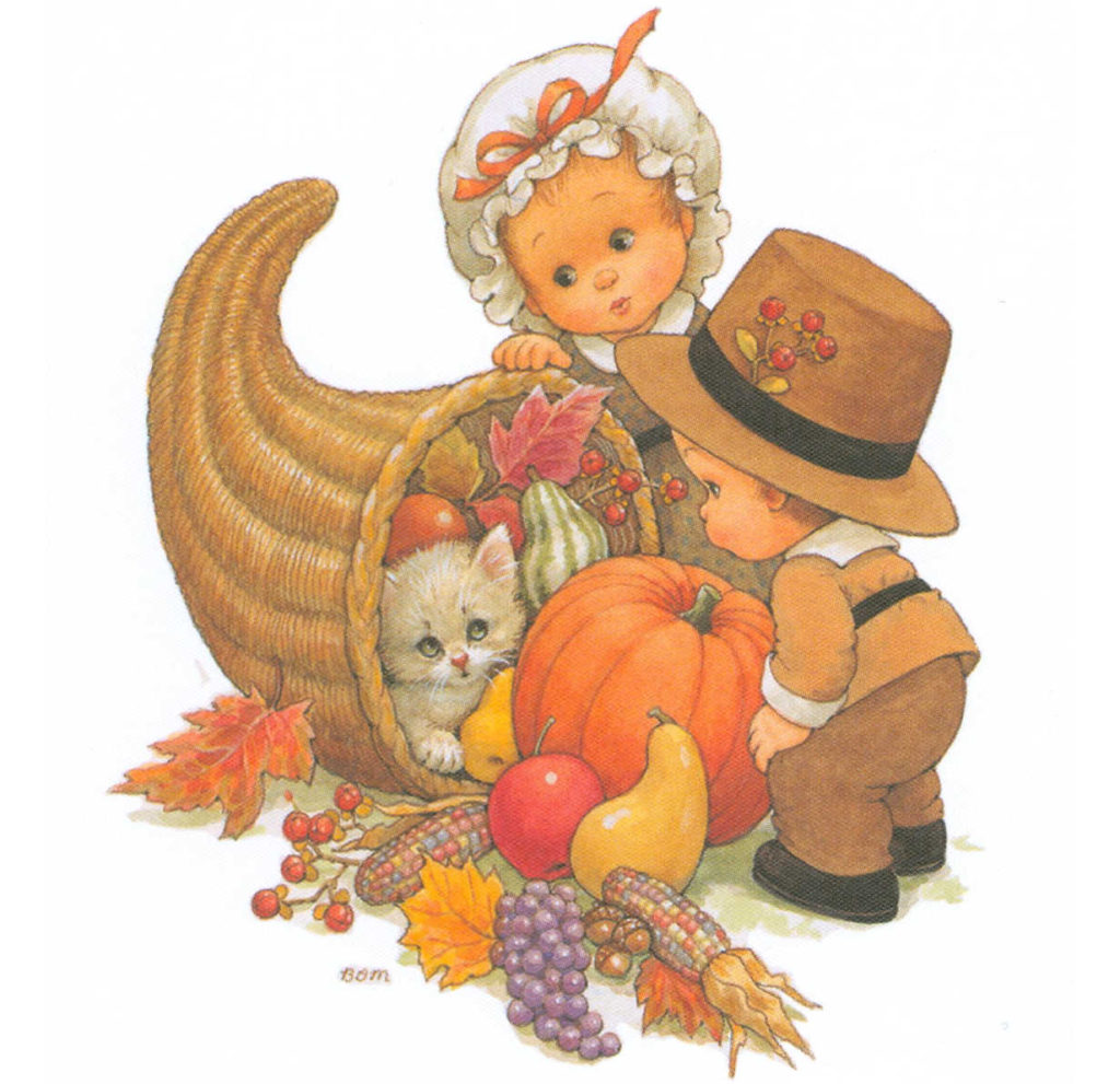 BDMThanksgivingChildrenwithkittenandcornucopiamm x