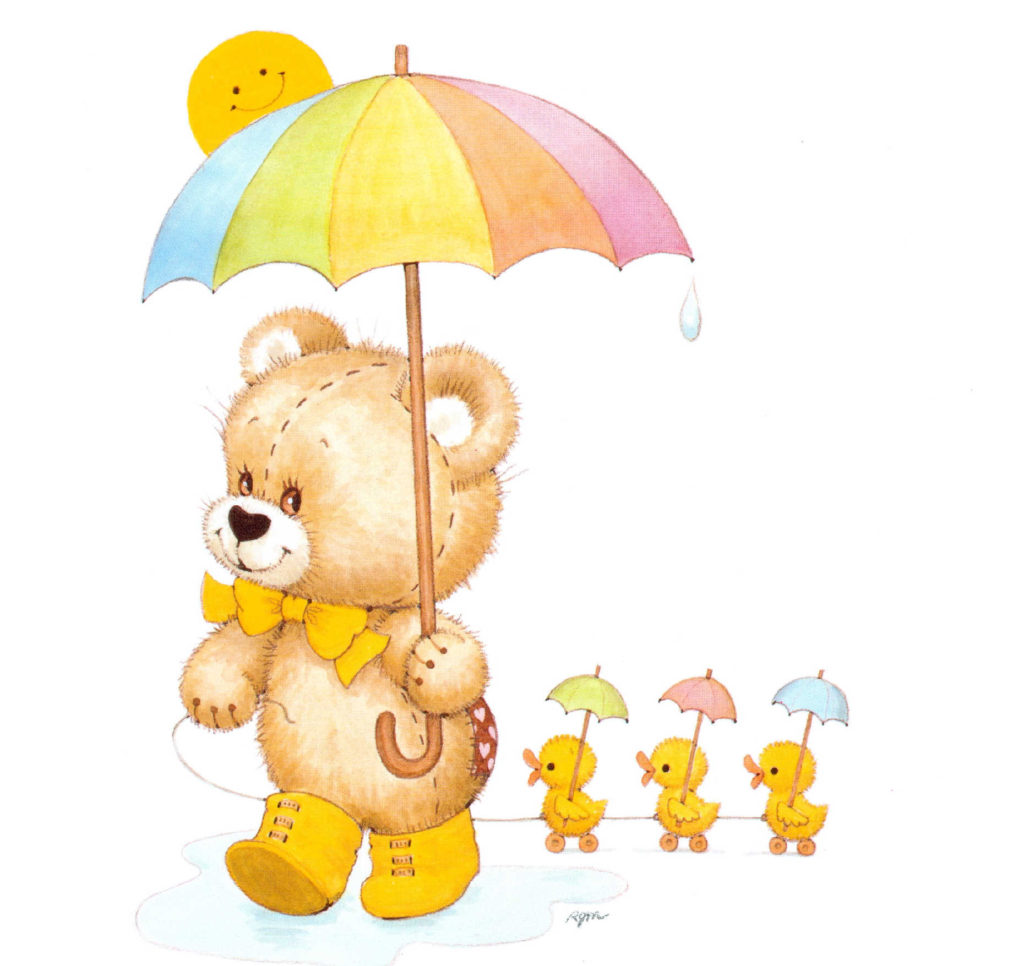 RMRagTagTeddywithducklingsrainydaymm x