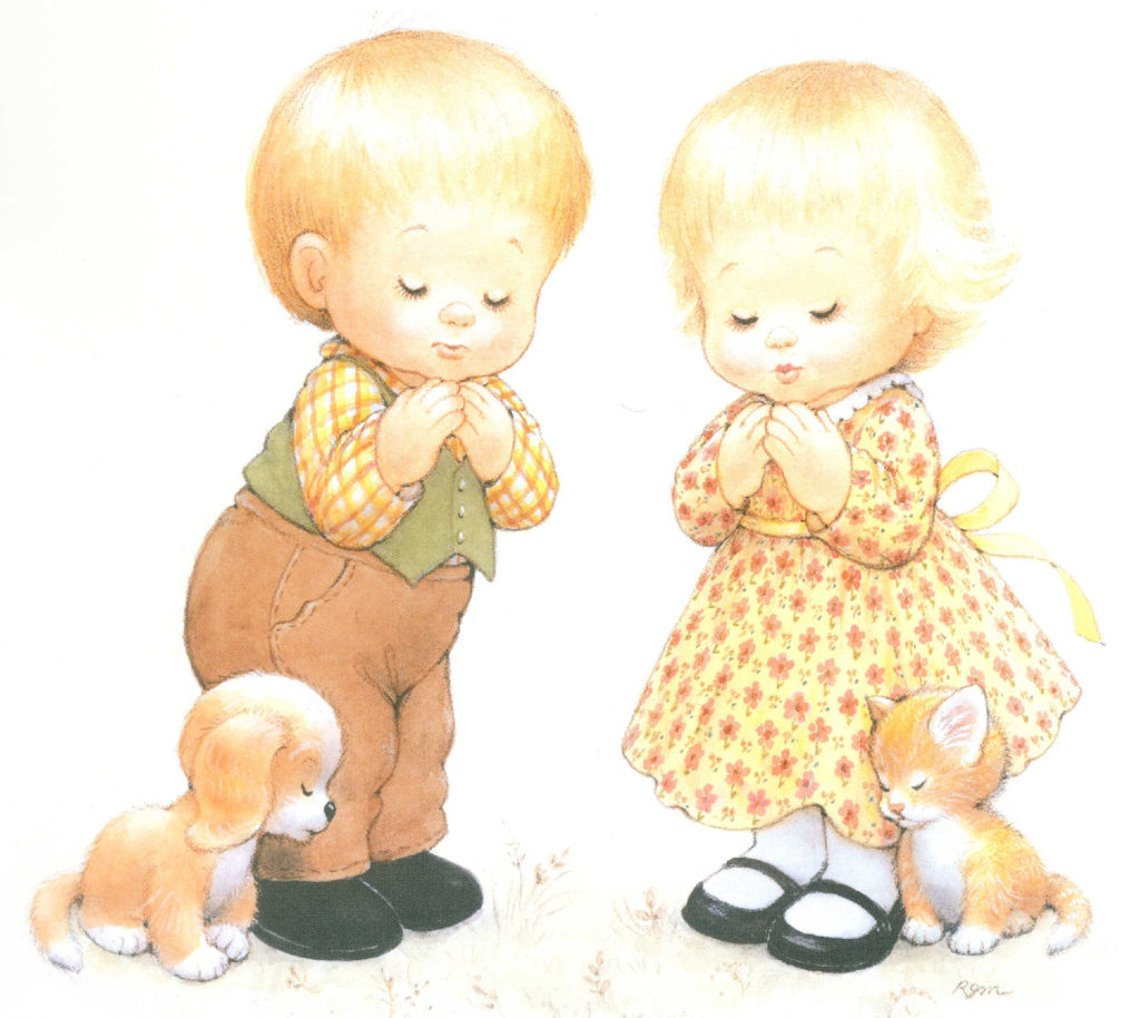 RMThanksgivingChildrenpraystandingwithpuppyandkittenmm x