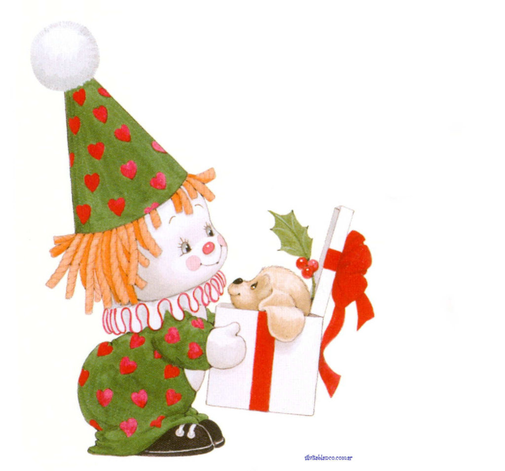 Funny christmas clown