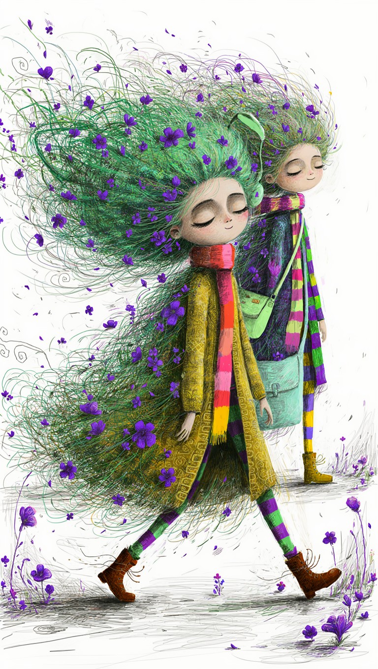 ✨ Big Eye - Verde Violeta