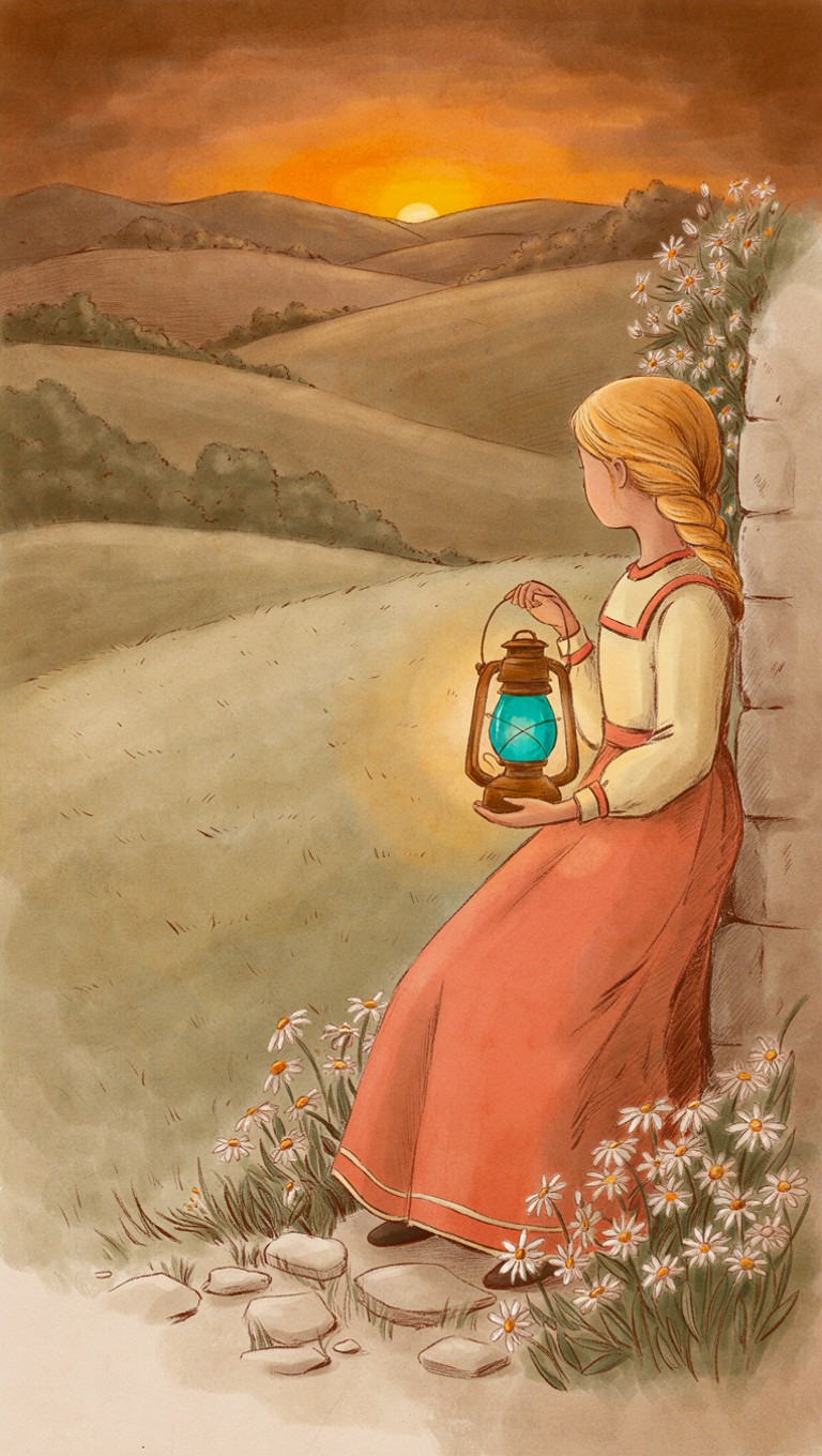 🏮 Linterna - Miel Turquesa