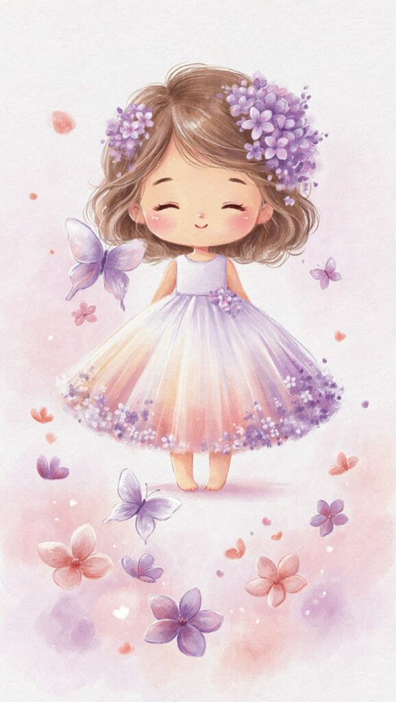 🌸 Chibi Nikki – Castana Lilas