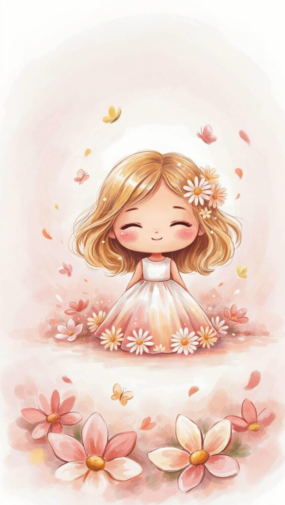 🌸 Chibi Nikki – Rubia Margaritas