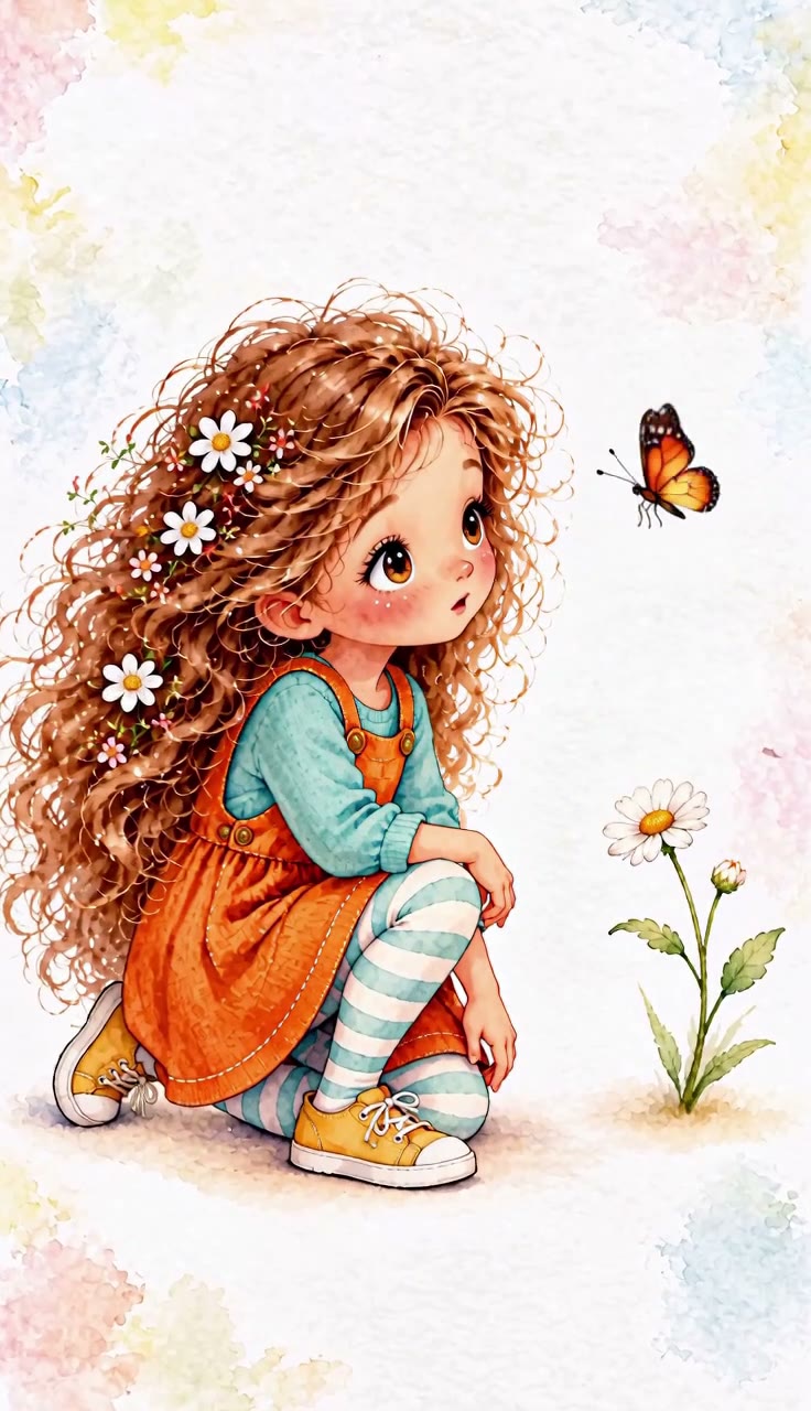 La niña y la mariposa