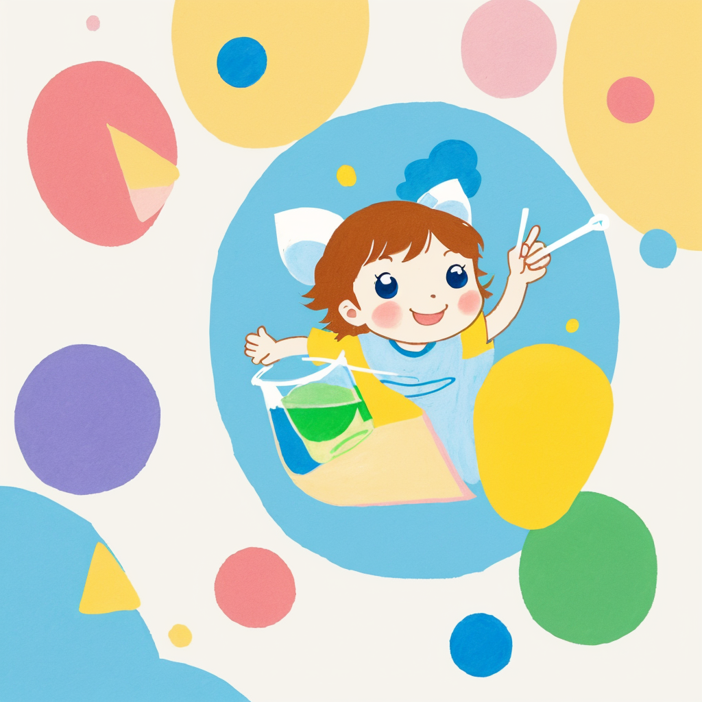 Laboratorio de colores con agua