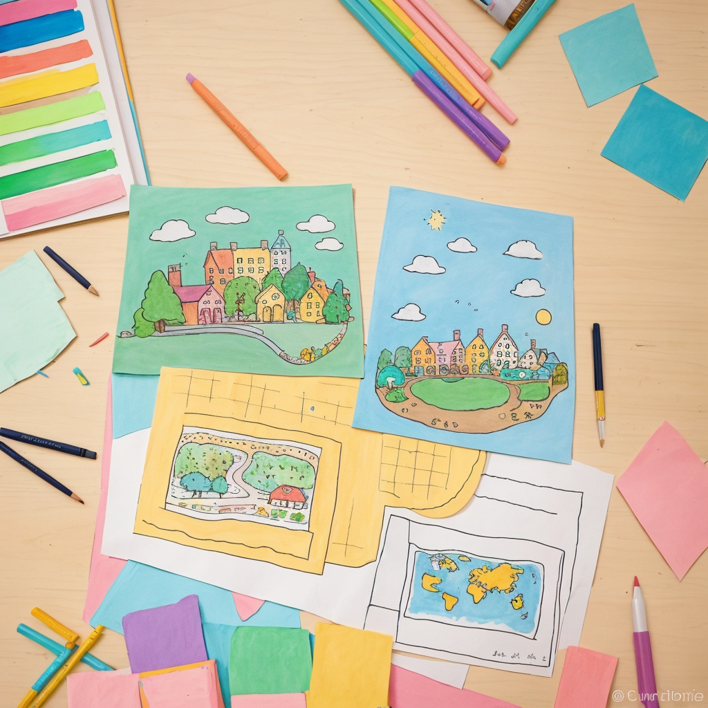 Mapa del barrio para pequeños exploradores