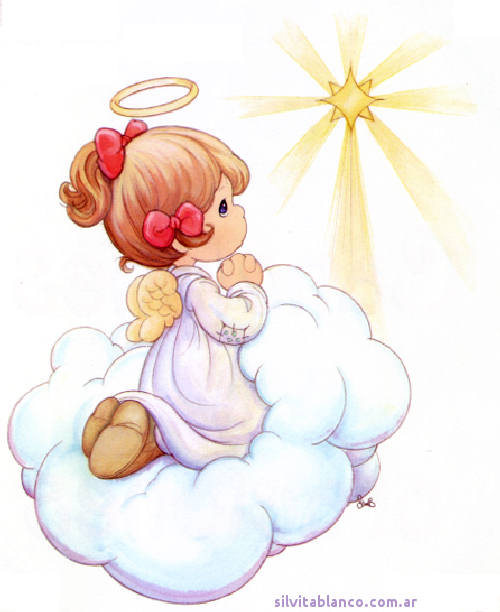 Precious Moments Material para hacer tarjetas Angelitos