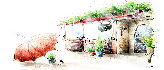 Romantic stylish art drawing s
