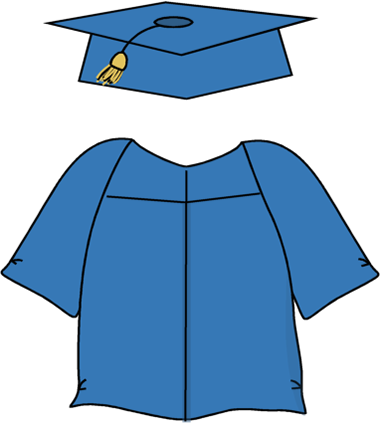 graduation cap gown