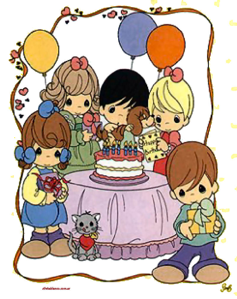 La Familia Precious Moments Imágenes para diseño XL | Tarjetas Cards | art collection Art Illustration