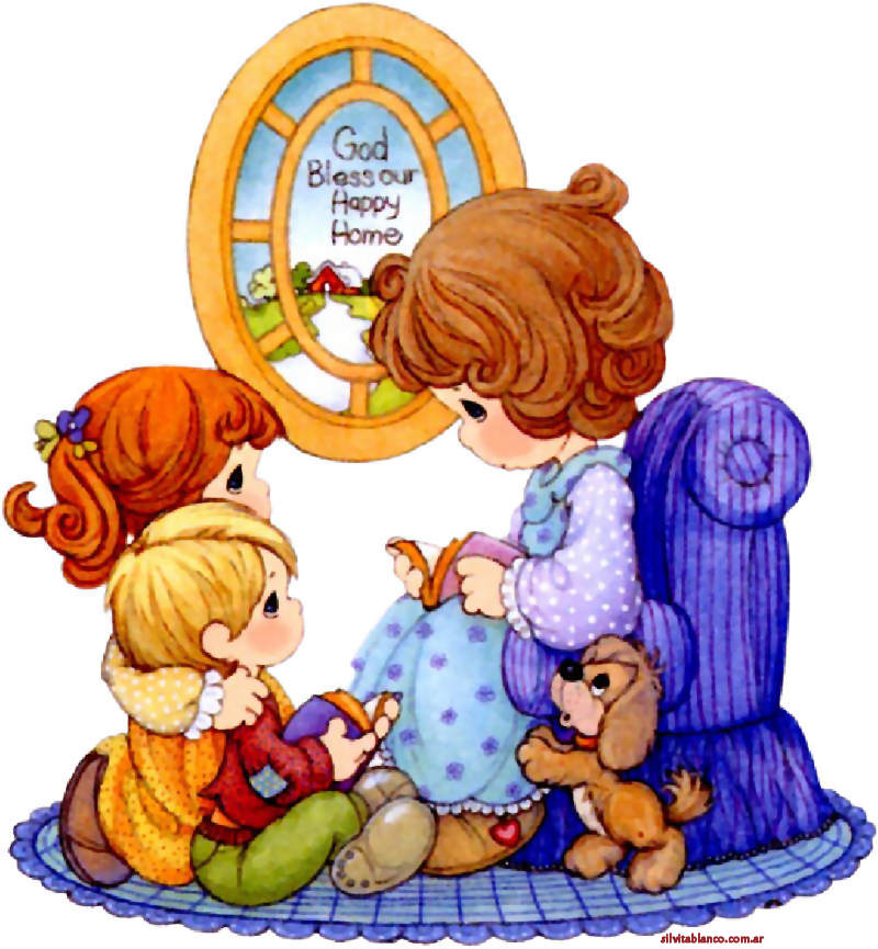 La Familia Precious Moments Imágenes para diseño XL | Tarjetas Cards | art collection Art Illustration