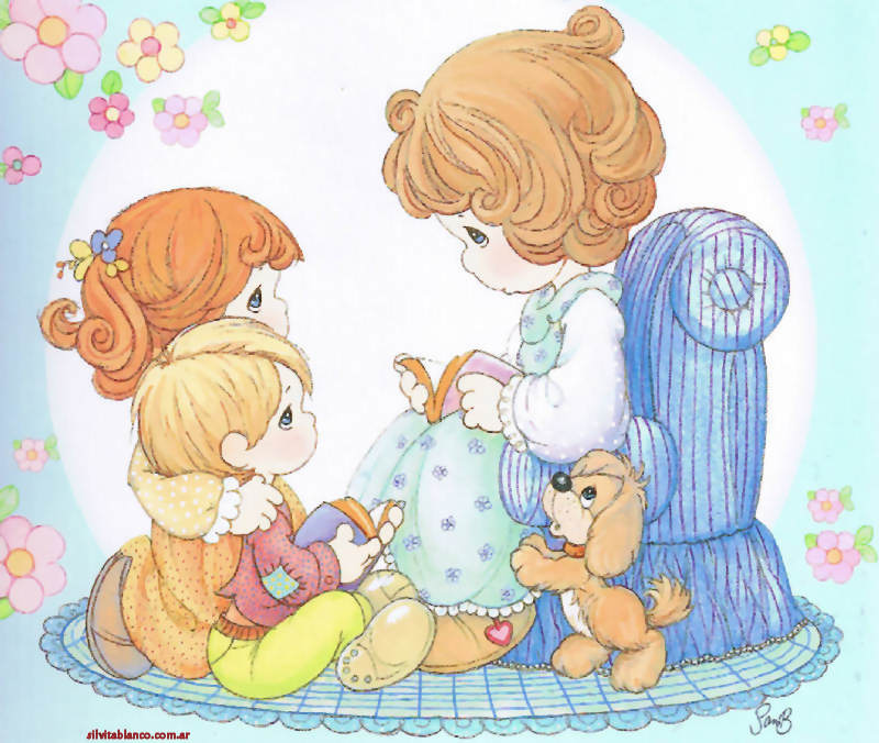 La Familia Precious Moments Imágenes para diseño XL | Tarjetas Cards | art collection Art Illustration