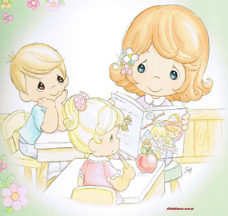La Familia Precious Moments Imágenes para diseño XL | Tarjetas Cards | art collection Art Illustration