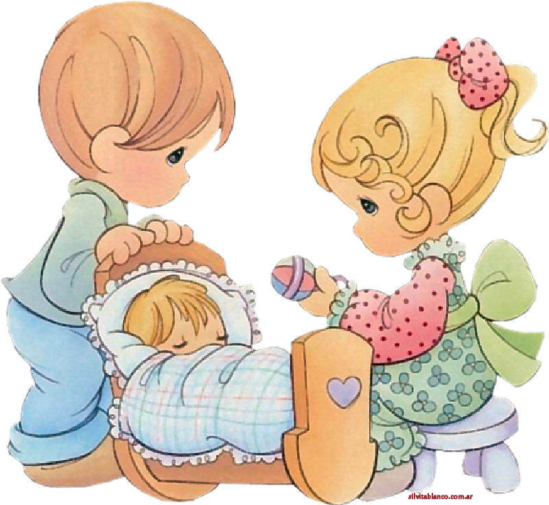 La Familia Precious Moments Imágenes para diseño XL | Tarjetas Cards | art collection Art Illustration