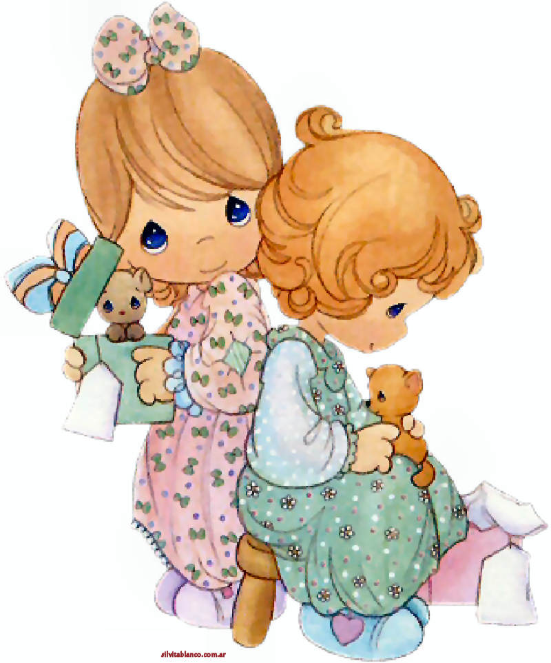 La Familia Precious Moments Imágenes para diseño XL | Tarjetas Cards | art collection Art Illustration