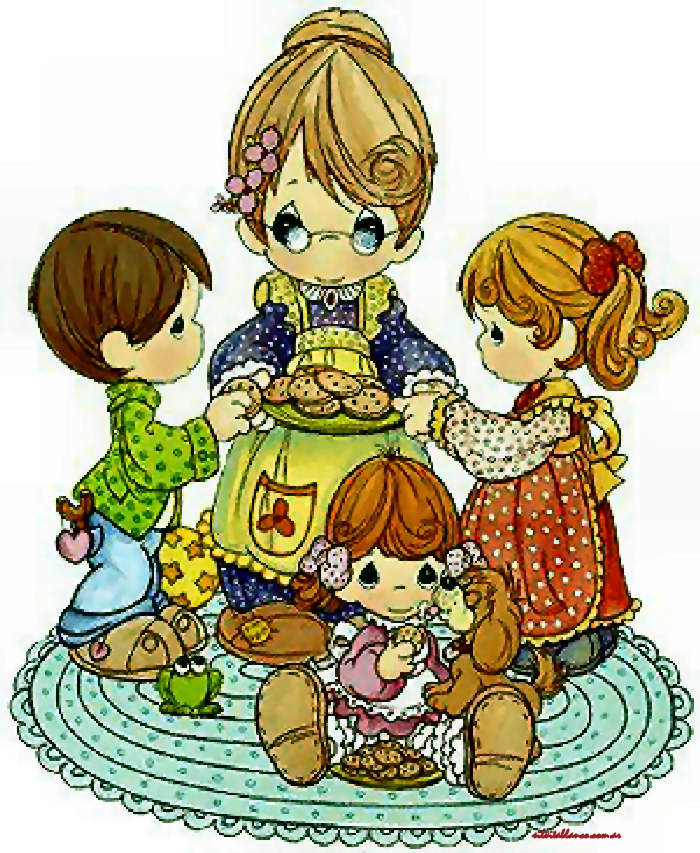 La Familia Precious Moments Imágenes para diseño XL | Tarjetas Cards | art collection Art Illustration