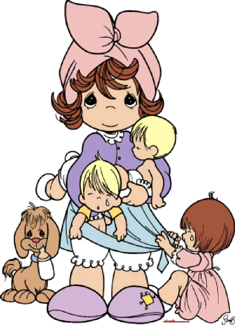 La Familia Precious Moments Imágenes para diseño XL | Tarjetas Cards | art collection Art Illustration
