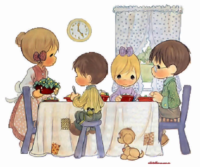 La Familia Precious Moments Imágenes para diseño XL | Tarjetas Cards | art collection Art Illustration