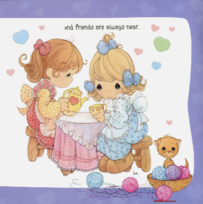 La Familia Precious Moments Imágenes para diseño XL | Tarjetas Cards | art collection Art Illustration