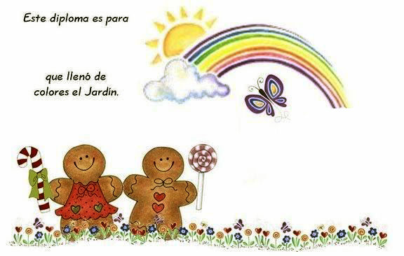 Diplomas Distinciones para Escuela Jardín Infantes