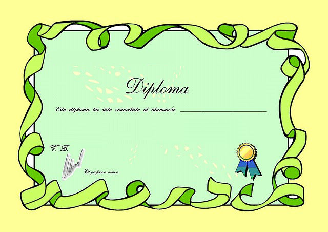Diplomas Distinciones para Escuela Jardín Infantes