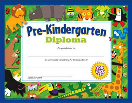 Diplomas Distinciones para Escuela Jardín Infantes