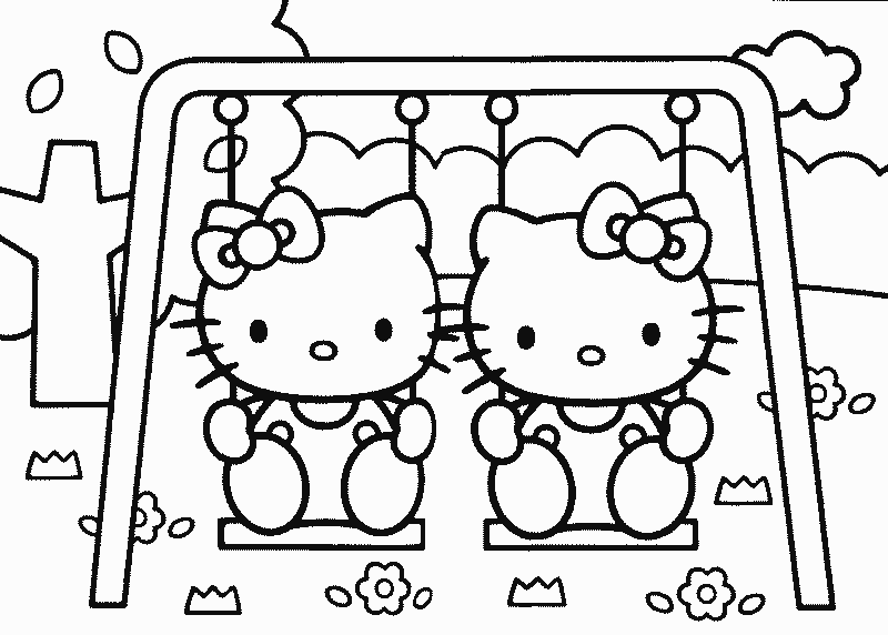 Hello Kitty colorear